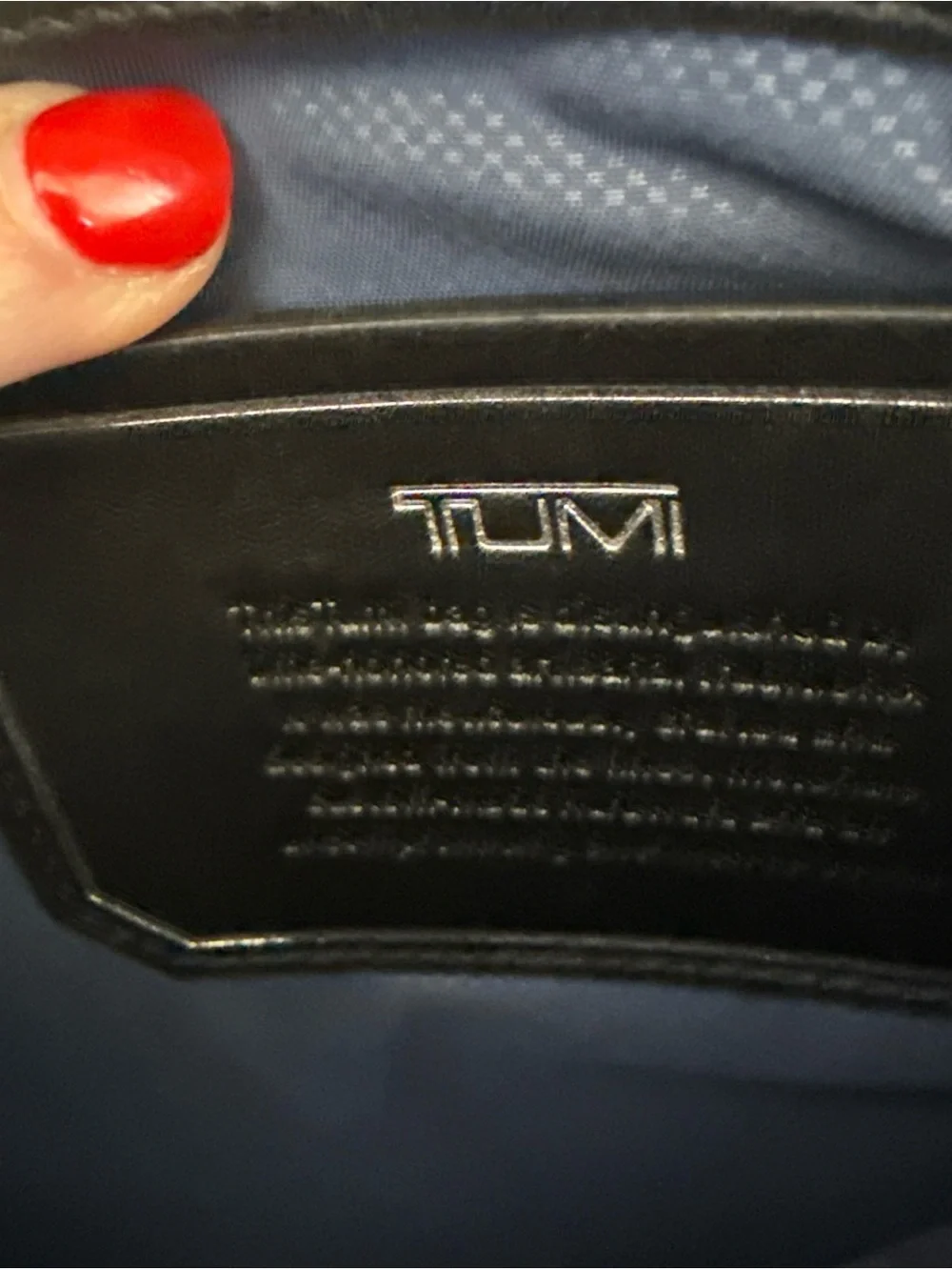 Tumi Black Arrive Sawyer Laptop Briefcase with Leather Trim-EUC Monogram